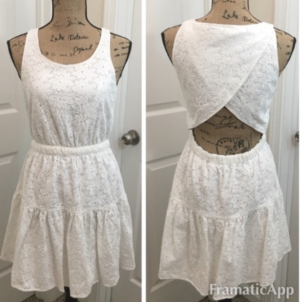 White floral dress